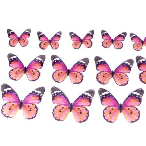 Crystal Candy Wafer Butterflies - Be Beautiful Pk/22