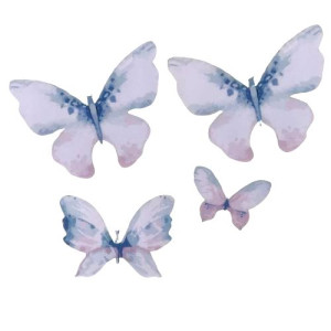 Crystal Candy Wafer Butterflies - Wild Pk/22