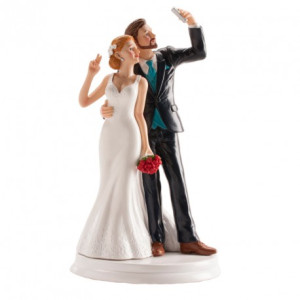 Dekora Wedding Couple Selfie Cake Topper