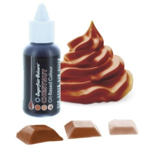 Sugarflair Oil Based Colour - Chestnut 30ml