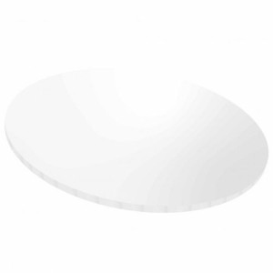 12" Masonite Cake Board - GLOSS White 