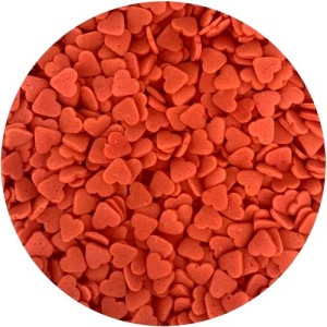 Red Confetti Heart Sprinkles 65g 