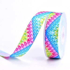 25mm Bright Coloured Diamond Ribbon