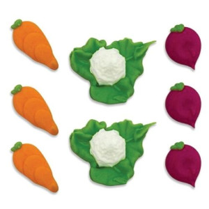 Vegetable Patch Sugarcraft Toppers Pk/8