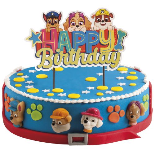 Dekora Paw Patrol Birthday Cake Topper Card Stuff 4 Cakes 2744