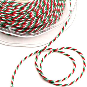 Red, Green & White Bakers Twine 50M