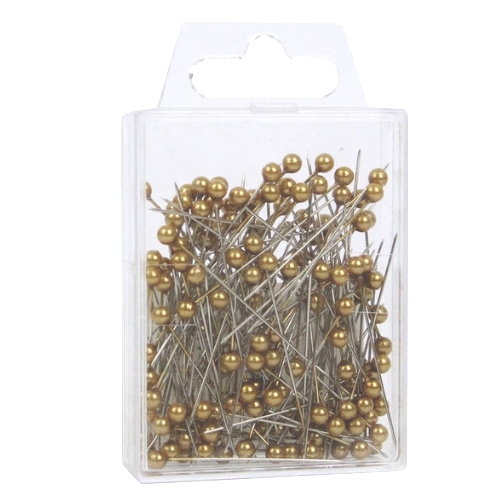 Gold Pearl Top Pins Pk/144