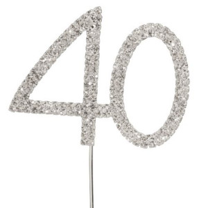 Diamante '40' topper