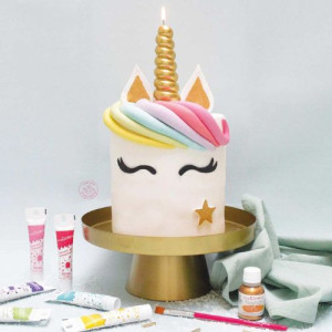 Giant Gold Unicorn Horn Candle 