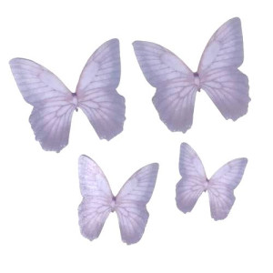 Crystal Candy Wafer Butterflies - Ethereal Pk/22