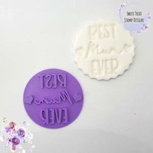 Sweet Treat Embossing Stamps - Best Mum Ever 
