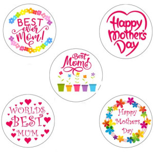 Mother's Day Cupcake Toppers - 15 x 2"