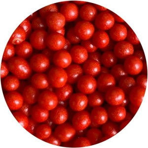 4mm Polished Red Pearls 80g 