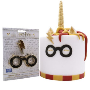 Harry Potter Fondant & Cookie Cutters - Harry's Glasses & Scar, Large - Set/2