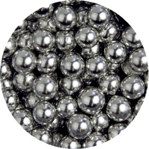 6mm Chocoballs - High Shine Metallic Silver 70g 