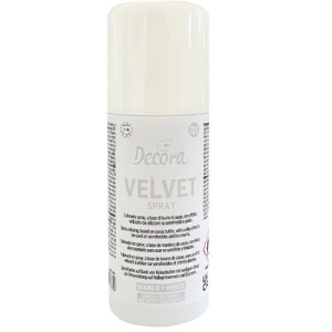 Decora Velvet Edible Spray 100ml - White