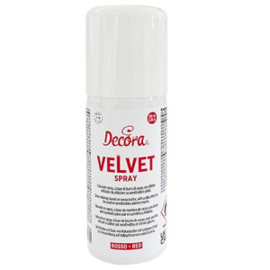 Decora Velvet Edible Spray 100ml - Red