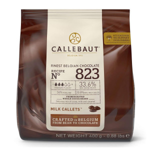 400g Callebaut Belgian Milk Chocolate 33% 