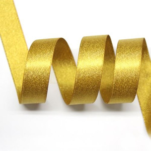 15mm Dijon Gold Sparkle Ribbon