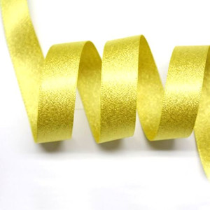 15mm Yellow Gold Sparkle Ribbon