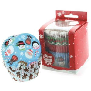 Baked with Love Christmas Friends Buncases Pk/100