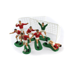 Red Footballers Cake Decoration Kit Set/9