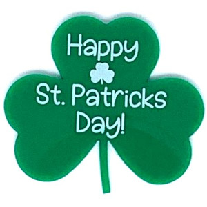 Happy St.Patrick's Day Shamrock Disc 
