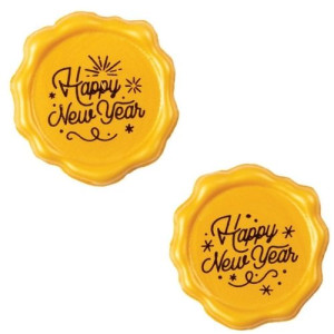 Belgian Gold Chocolate Happy New Year Stamps Pk/8