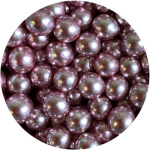 6mm Metallic Pink Pearls 80g 