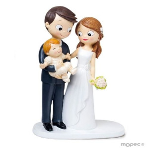 Mopec Wedding Couple Holding Their Baby
