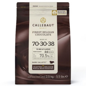 2.5kg Callebaut Belgian Extra Dark Chocolate 70%