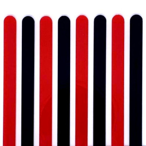 Popsicle Sticks Pk/8 - Black & Red 