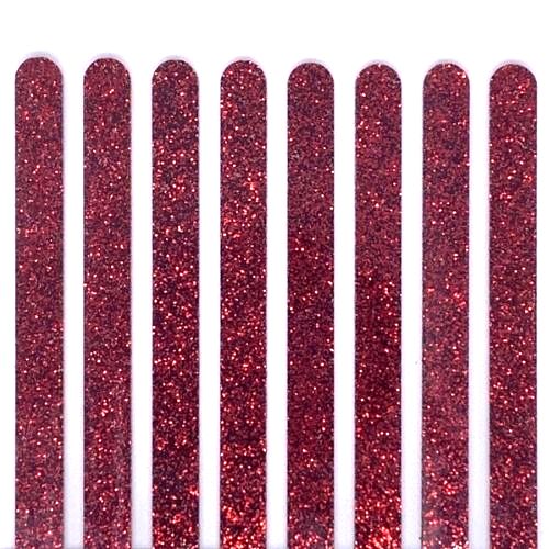 Red Glitter Popsicle Sticks