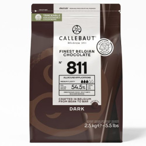 2.5kg Callebaut Belgian Dark Chocolate 54% 