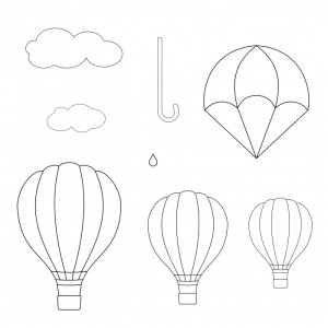 PC Hot Air Balloons, Umbrella & Parachute