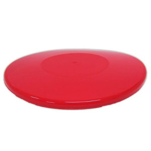 1lb Red Pudding Bowl & Lid