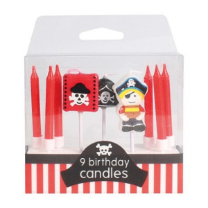 Pirate Candles Pk/9