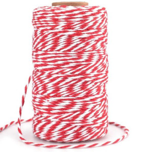 Red & White BAKERS TWINE 100M