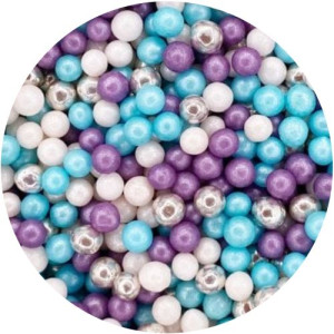 4mm Twinkle Ice Blue Glimmer Pearls 80g 