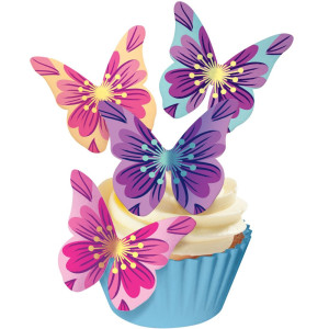 Squires Edible Wafer Butterflies - Floral Bursts