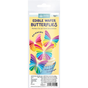 Squires Edible Wafer Butterflies - Rainbows