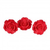 50mm Strawberry Red Sugar Soft Roses Pk/10