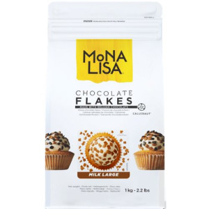 Mona Lisa Belgian Chocolate Small Flakes - Milk 1kg 