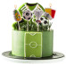 Dekora Football Birthday Candles Pk/4