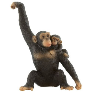 Bullyland Figurine Chimpanzee with Baby