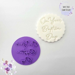Sweet Treat Embossing Stamps - On Your Baptism Day 