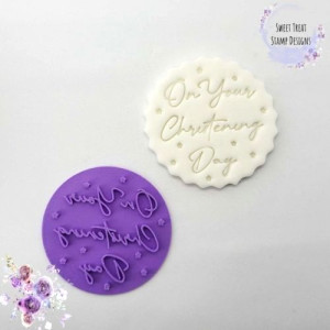 Sweet Treat Embossing Stamps - On Your Christening Day Stars