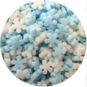 Mini Blue & White Sugar Snowflakes 60g