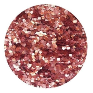 Edible Glitter Squares - Rose Gold 7g