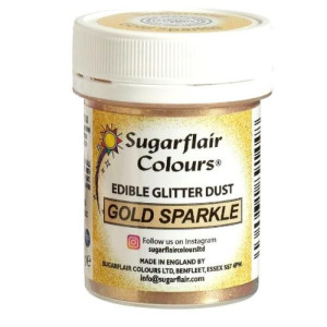 Sugarflair Gold Sparkle - Glitter Dust 10g